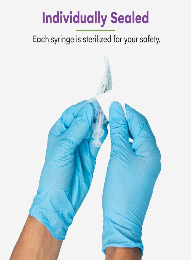 Care Touch 3 mL Syringe Without Needle Luer Slip Tip, Pack of 100 - Individually Sealed Sterilized Disposable Syringes 3ml for Babies, Pets, Crafting, DIY and Precise Liquid Measurements - Image 5